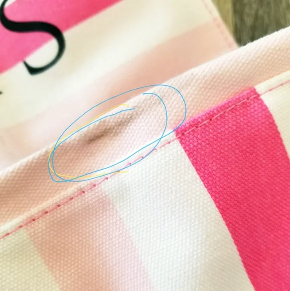 Victoria's Secret Vintage Pink Striped Beach Tote NWT Resort Vacay Weekender - Picture 12 of 16